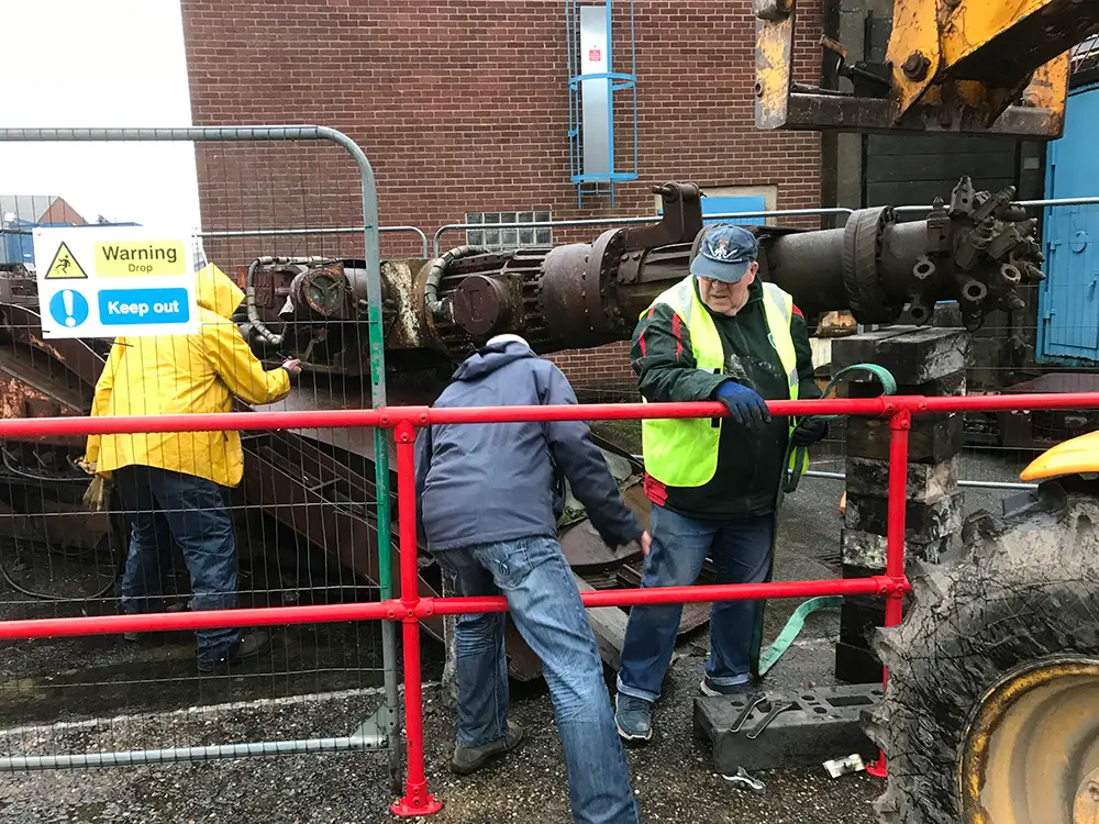 Renovating old mining equipment